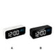 thumbnail image 4 of Reloj despertador electrónico Digital LED Billuyoard Control de voz recargable blanco, 4 of 6