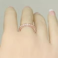 thumbnail image 5 of 2Ct Round Lab-Created Diamond Wedding Band Ring 14K Rose Gold Plated Silver, 5 of 5