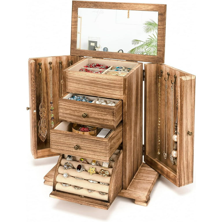 Wooden Jewelry Box, Jewelry Storage Organizer– NOVOGEARS