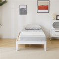 thumbnail image 3 of IVV Wood Platform Bed Frame / Wood Slat Support / No Box Spring Needed / Easy Assembly, White, Twin Size, 3 of 6