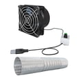 thumbnail image 4 of Wall Exhaust Fans Tree Houses Extractor Extractor Fan for Window Attic Office Single Fan 1M Tube, 4 of 8