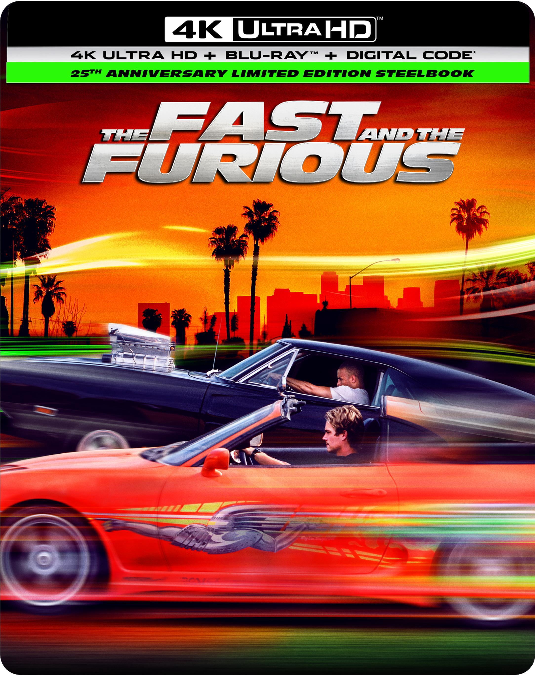The Fast and the Furious (25th Anniversary Edition) (Steelbook) (4K Ultra HD + Blu-ray + Digital Copy), Action, Universal