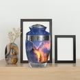 thumbnail image 4 of MUKTIVE Waterfall Burial Urn for Ashes Adult Mother & Father, Fiery Forest Cremation Urn For Human Ashes Adult Male, Decorative Large Blue Mountain Urns For Loved Ones, 10 Inch, 4 of 7
