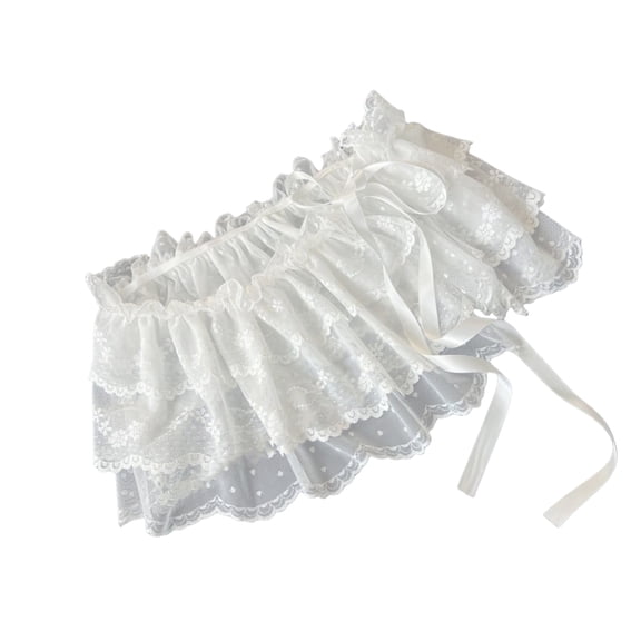 Asymmetrical Layered Lace Skirt Balletcore Adjustable Tie Waist Skirt for Women Proms Club Party