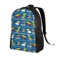 thumbnail image 2 of Honeii Dinosaur on the Beach Vacation Print Laptop Backpack for Work, College, Travel, Daily Backpacks for Men Women, Sport Rucksack,Computer Bag, 2 of 8