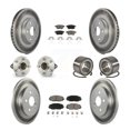 thumbnail image 1 of Transit Auto Front Rear Wheel Hub Bearings Assembly Coated Disc Brake Rotors and Ceramic Pads Kit (10Pc) for Car Toyota Corolla Matrix Pontiac Vibe - Left Right Side (Driver Passenger) KBB-118033, 1 of 10