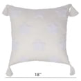 thumbnail image 3 of 4th of July Patriotic Striped Pillow, Cream Corner Tassels Velvet Design, Soft Cushion for Sofa Bed Patio Living Room, 3 of 6