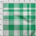 thumbnail image 3 of oneOone Rayon Green Fabric Check Dress Material Fabric Print Fabric By The Yard 56 Inch Wide, 3 of 4
