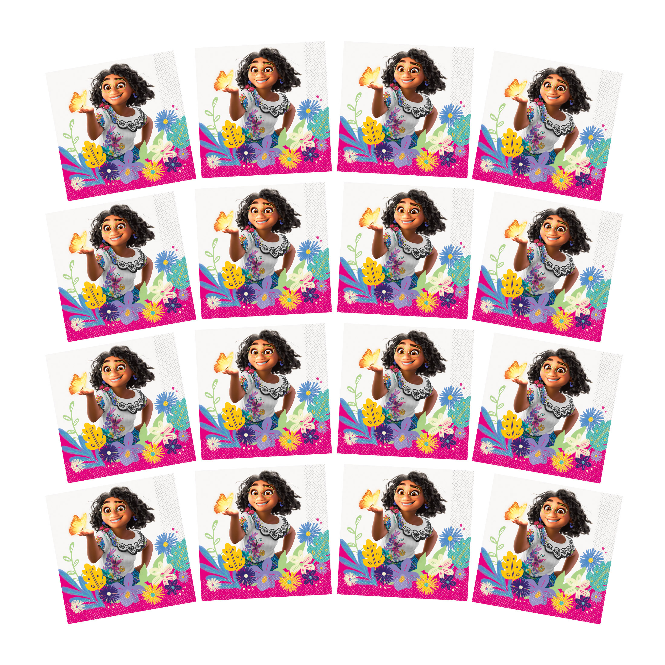 Multicolor Disney Encanto Birthday Paper Luncheon Napkins, 6.5in, 16ct - image 4 of 7