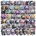 thumbnail image 1 of Paquete de pegatinas de vinilo estilo gótico, calavera y terror, 50 unidades, 1 of 2