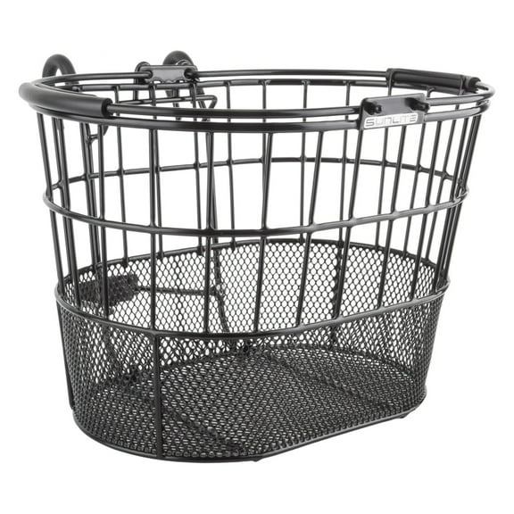 Sunlite Standard Oval Mesh Bottom Lift-Off Black Steel 14.1x10.2x9.4`
