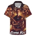 thumbnail image 3 of Cobra Kai Men's Hawaiian Shirt Short Sleeve Casual Summer Beach Aloha Shirt Button Down Hawaii Shirts, 3 of 7