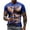 Blue, variant on ZCFZJW Daily Tops for Men Big and Tall Regular Fit Casual Summer Short Sleeve 3D Fake Muscle Pattern Graphic T-Shirts Trendy Crewneck Holiday Comfy Pullovers Green XXL
