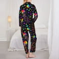thumbnail image 5 of Bingfone Womens Pajama Sets Rainbow Jellyfishes Print,Long Sleeve Loungewear Pajamas Set-Medium, 5 of 9