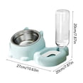 thumbnail image 2 of EGNMCR Cats Bowl Two In One Drinking Water Dog Water Bowl Rice Bowl Pet Bowl Drinking Water Feeding All One Suitable For Dogs And Cats To Live And Drink Water Plastics cat bowl, 2 of 5