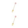thumbnail image 2 of Vajilla reutilizable Acero inoxidable Cateissary Estilo dibujos animados Donut Rosquilla Tenedor Rosa 2Conjunto, 2 of 6
