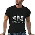 thumbnail image 3 of Heavy Metals Graphic Mens T Shirts Cotton Short Sleeve T-Shirt Crew Neck Tees Casual Shirt, 3 of 5
