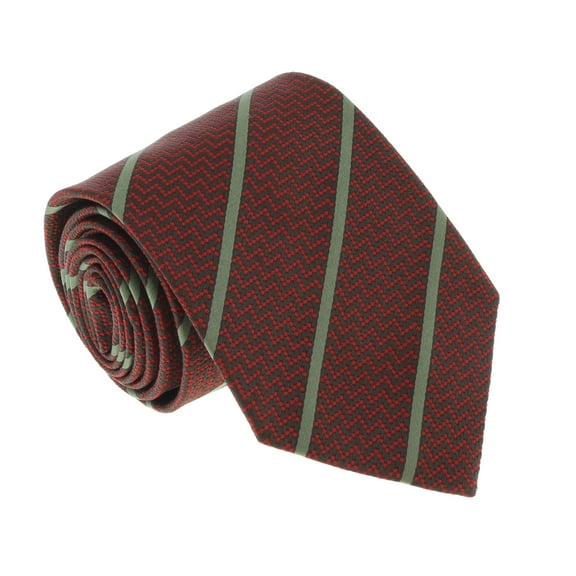 Missoni U4545 Red/Gray Repp 100% Silk Tie for mens