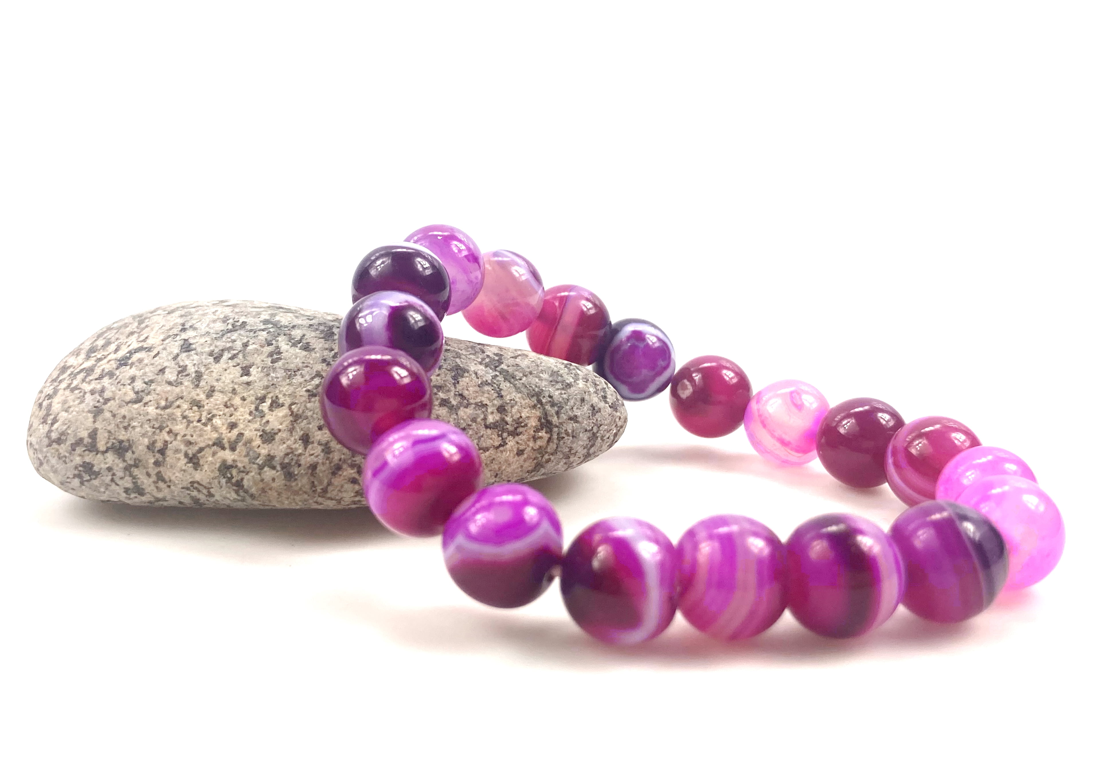 Small Bright Purple Mala Bag Bracelet - DharmaShop