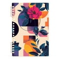 thumbnail image 7 of FORMRS 1-Subject Spiral Notebook 8" x 5" College Ruled 60 Refillable Sheet A5 Hard Cover, Flowers Pattern Style, 7 of 7