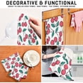 thumbnail image 7 of Dreamtimes Soft Absorbent Reusable Kitchen Towels, Set of 6|28x18 in, Cartoon Red Cherry Dining Kitchen Living Room Tea Towels Dish Towels Decorative Towels, 7 of 7