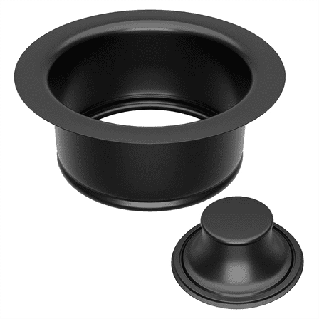 1 x Sink Garbage Disposal Flange and Stoppe-Black