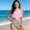 Style12-Pink girl swimsuits, variant on Mceream Girls Bikini Swimsuits 2 Piece Ruffled Swim Tank Top High Waisted Bottom Set Tiered Flounce Bathing Suit Adjustable Straps Girls' Swimwear 7-14 Years
