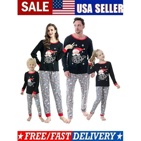 

Christmas Matching Family Pyjamas Pjs for Men Women Kids Holiday Two Piece Outfits Couple Matching Clothes
