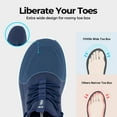 thumbnail image 4 of FitVille Mens Wide Walking Shoes Lightweight Athletic Sneakers with Arch Support for Hands Free, Blue, 10 Wide, 4 of 6