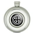 thumbnail image 1 of Celtic Knot Round Stainless Steel 5oz Hip Flask, 1 of 1