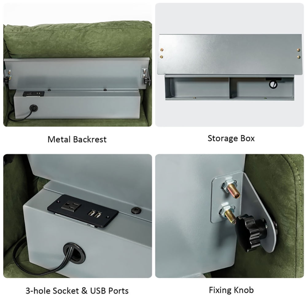 Finihen L-Shaped Sectional Sofa Couch, Sofa Bed, Modular L-shaped 3-Seat Sectional Sofa with Reversible Chaise and 2 USB Ports, for Living Room, Army Green Finihen L-Shaped Sectional Sofa Couch, Sofa Bed, Modular L-shaped 3-Seat Sectional Sofa with Reversible Chaise and 2 USB Ports, for Living Room, Army Green