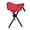 Red, variant on Tripod Stool Portable Use Height 12in Foldable 3 Leg Chair for Hiking Camping Beach BBQ Travel Outdoor Activity