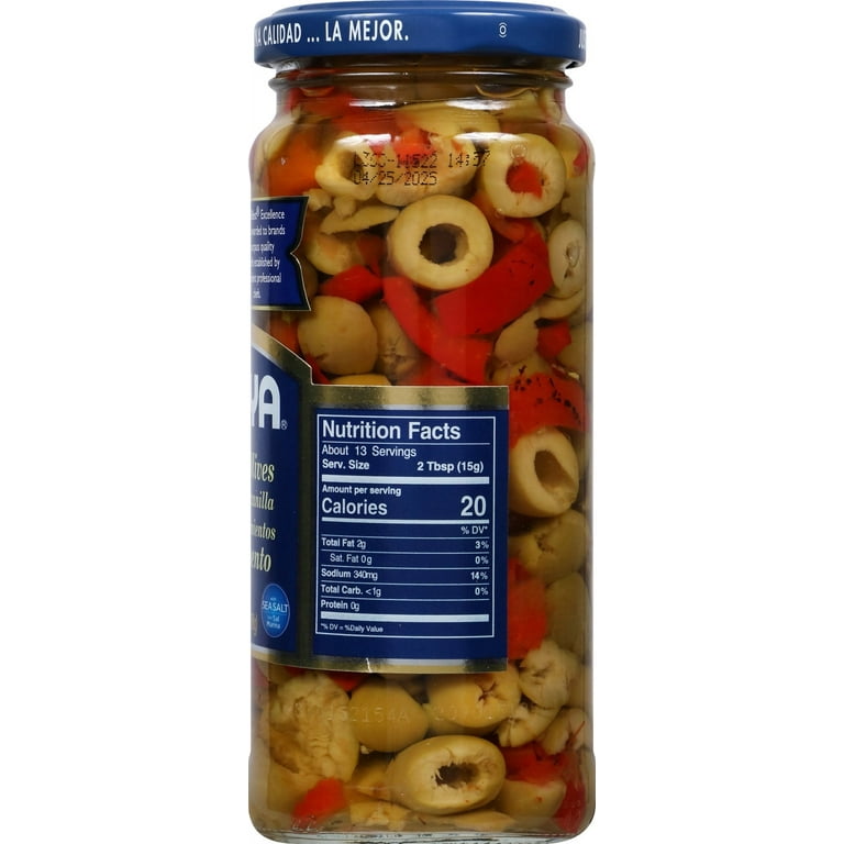 Goya Salad Olives Pitted Manzanilla Olives & Pinientos - Walmart.com