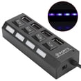 thumbnail image 3 of HU, Multiport USB2.0 HUB 4 USB Splitter Adaptateur USB HUB Expérience Inégalée, 3 of 8
