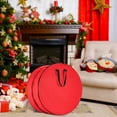 thumbnail image 3 of HLONK Wreath Storage Container， Stacking Christmas Wreath Storage Bags With Zipper And Handles Holiday Wreaths Storage Holder, 3 of 4