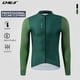 thumbnail image 4 of CHEJI Jerseys de ciclismo de invierno de polar para hombre, mangas largas, cremalleras completas, ropa con forro polar, ropa deportiva para andar en bicicleta, transpirable, delgada, 2 colores, 4 of 5