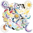 thumbnail image 5 of 35pcs Cute Moon Stickers Celestial Sun Stickers Stars Cartoon for Laptops Notebooks Suitcases, 5 of 9