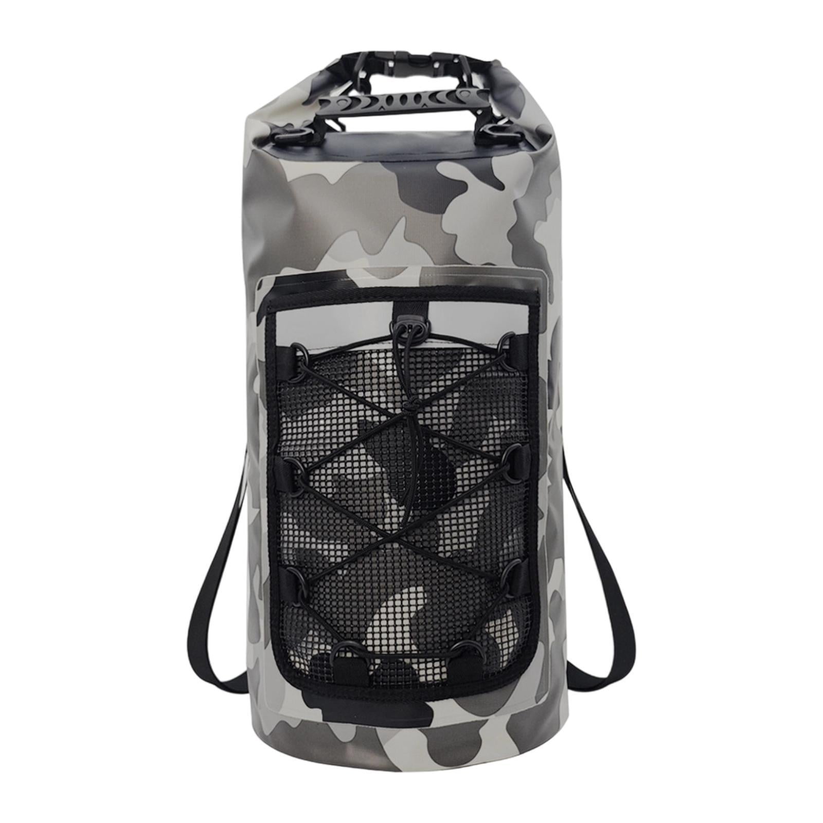 harayaa Waterproof Bag Multifunctional Dry Backpack Dry Bag with Comfortable Handle Mesh Gray