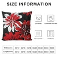 thumbnail image 5 of SHANXI Throw Pillow Covers Black Daisy Flower Floral Art Print Square Pillowcase for Home Decor Sofa Car Bedroom Pillow case 18x18in, 5 of 5