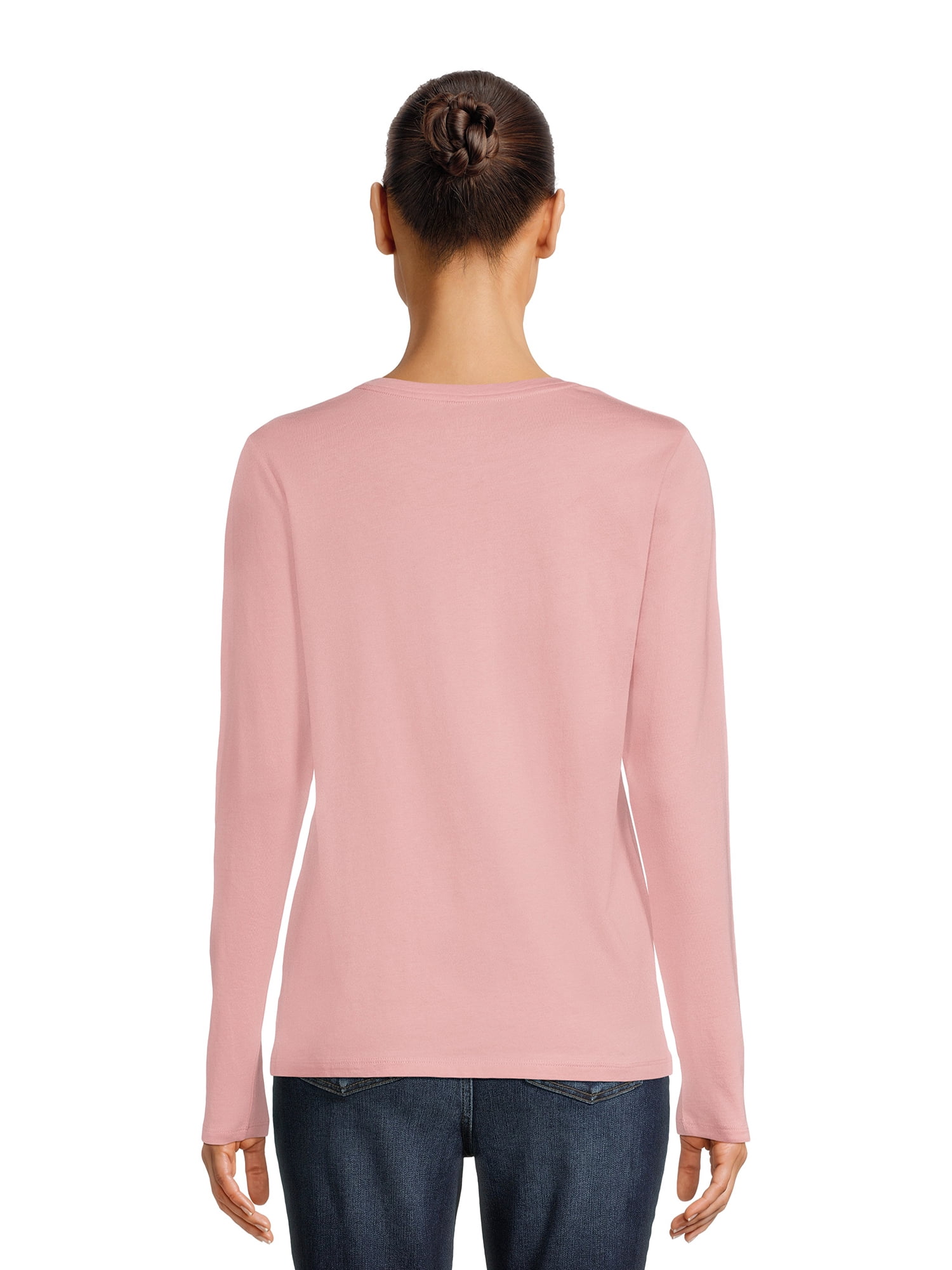 Time and Tru Women's Long Sleeve T-Shirt (3 Pack)