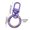 O 【1 Keychain】, variant on Colorful Donut Keychains Spring Hook and Door Knob Combo with Enamel Coating for Easy Identification and Secure Attachment Perfect for Junior Backpacks and Home Organization Sopatenor