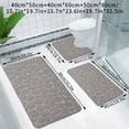 thumbnail image 4 of Juego de 3 alfombrillas de baño grandes y absorbentes con densidad de esponja 25D, antideslizantes, de terciopelo suave y lavables, color gris. Medidas: 50x80cm, 40x60cm y 40x50cm. Rkxzt, 4 of 9