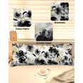thumbnail image 3 of Yellow Black Print Flowers Throw Pillow Cover,Watercolor Abstract Floral Rectangle Decorative Pillow Case Protector Soft Cushion Cover Lumbar Pillowcase for Couch Sofa Bedroom Car Decor 20x54 Inch, 3 of 8