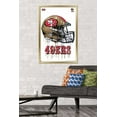 thumbnail image 2 of NFL San Francisco 49ers - Drip Helmet 20 Wall Poster, 22.375" x 34", Framed, 2 of 5