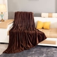 thumbnail image 2 of Fleece Blanket Super Soft Cozy Throw Blanket Spring Nap Coral Fleece Fleece Nap Blanket Solid Color Flannel Blanket Suitable for Bedroom Car Travel Multi Purpose Coral Fleece Blanket & 72*80IN, 2 of 5