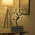 thumbnail image 2 of Amdohai Simulation Cherry Tree Lamp Iron Art USB Switch Night Light Christmas Holiday Room Decoration Table Lamp, 2 of 8