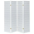 thumbnail image 3 of Roberto 4-Panel Room Divider Folding Shoji Screen White, 3 of 6