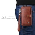 thumbnail image 3 of iPhone 6 Plus/ 6S Plus Wallet Case, Alleytech Girls Women Magnets Detachable Zipper Wallet Case Cover PU Leather Folio Flip Holster Carrying Case Card Holder for iPhone 6 Plus/6S Plus, brown, 3 of 9