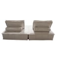 thumbnail image 4 of Platform 5-Piece Square Modular Lounger by Diamond Sofa in Light Sand Fabric with Bolstered, Non-Skid Backrest, 4 of 8
