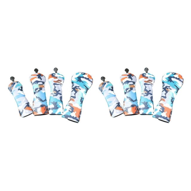 Eigraketly 4pcs Durable Golf Wood Head Cover Headcover 3 Club 7 Driver 5 No.1 Type1 NO1